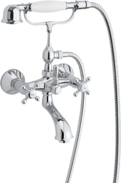 Damixa Tradition brusearmatur til kar/brus med håndbruser, krom